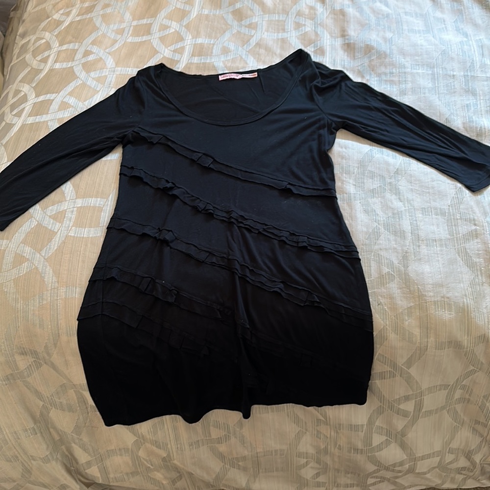 Vintage Juicy Couture ruffle t-shirt mini dress